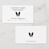 ブルドフランスのッグ 予約カード (正面/裏面)