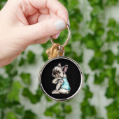 ブルドフランスのッグ|私はパグの贈り物ではありません キーホルダー (手)