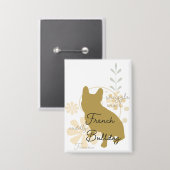 ブルドフランスのッグ 缶バッジ (正面/裏面)