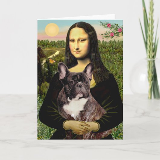 ブルドフランスのッグ(br10) – モナリザ カード (正面)