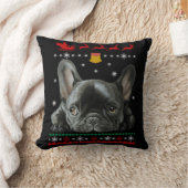 ブルドフランスのッグ | FrenchieとのMerry Christmas クッション (ブランケット)