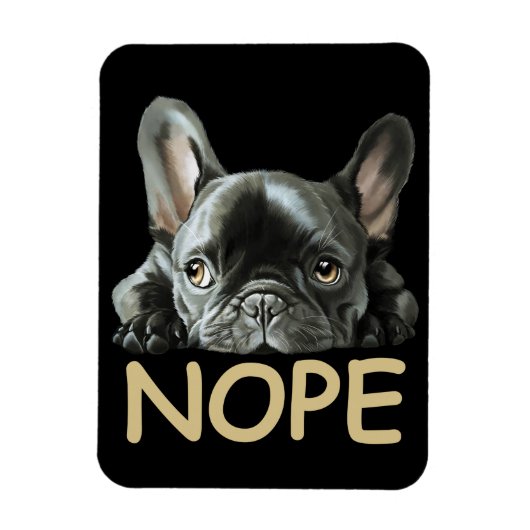 ブルドフランスのッグ | Frenchie Nope Gives マグネット (縦)