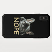 ブルドフランスのッグ | Frenchie Nope Gives Case-Mate iPhoneケース (裏面(横))
