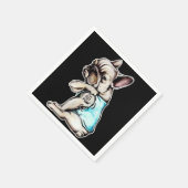 ブルドフランスのッグ | I't Not A Pugs Gift スタンダードカクテルナプキン (角)