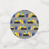 ブルドーザーかわいい1st誕生日パーティー建築 コンフェッティ (スモール正面)