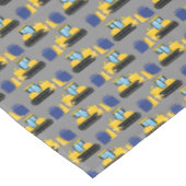 ブルドーザーかわいい1st誕生日パーティー建築 テーブルクロス (アングル)