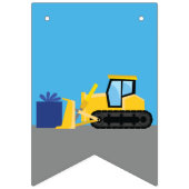 ブルドーザーかわいい1st誕生日パーティー建築 バンティングフラッグ (第1の旗)