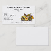 ブルドーザーのスクレーパーの名刺 名刺 (正面/裏面)