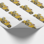 ブルドーザーの建築 ラッピングペーパー (角)