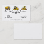 ブルドーザーのDozerの名刺 名刺 (正面/裏面)