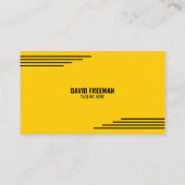 ブルドーザーイエロー&ブラック建築機 名刺 (裏面)