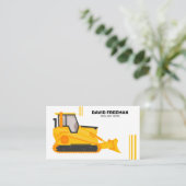 ブルドーザーホワイト建築重装置 名刺 (スタンド正面)