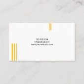 ブルドーザーホワイト建築重装置 名刺 (裏面)