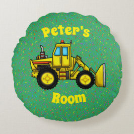ブルドーザーラウンド装飾用クッション ラウンドクッション