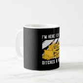 ブルドーザー俺はディッチズ建築に来た コーヒーマグカップ (正面左)