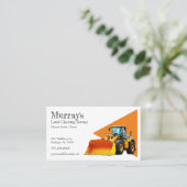 ブルドーザー土地清算 名刺 (スタンド正面)