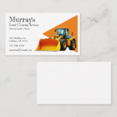 ブルドーザー土地清算 名刺 (正面/裏面)