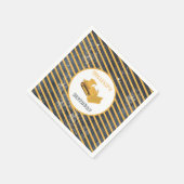 ブルドーザー建築トラック誕生日ボーイ スタンダードカクテルナプキン (角)