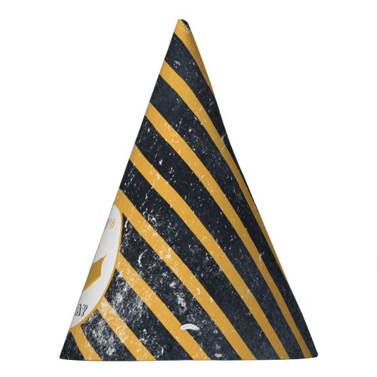 ブルドーザー建築トラック誕生日 パーティーハット (右)