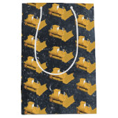 ブルドーザー建築トラック ミディアムペーパーバッグ (正面)