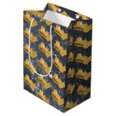 ブルドーザー建築トラック ミディアムペーパーバッグ (裏面アングル)