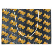 ブルドーザー建築トラック ラージペーパーバッグ (裏面)