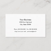 ブルドーザー建築名刺 名刺 (裏面)