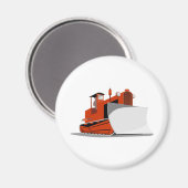 ブルドーザー建築機器 マグネット (正面/裏面)