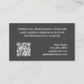 ブルドーザー建築 名刺 (裏面)