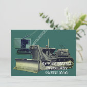 ブルドーザー操作技士 重機オペレーター 招待状 (スタンド正面)