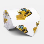 ブルドーザー漫画イラストレーション ネクタイ (ロール)