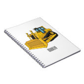 ブルドーザー漫画イラストレーション ノートブック (右側)