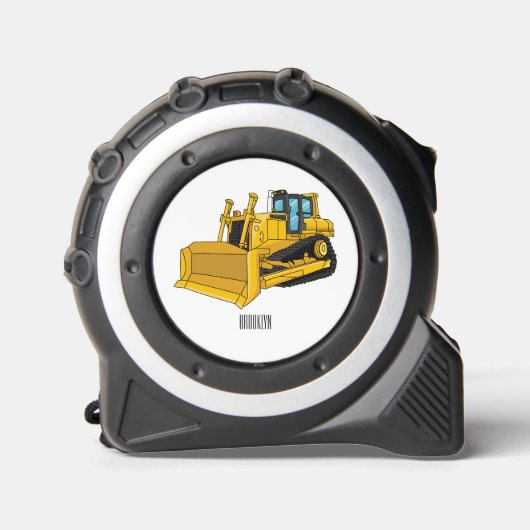 ブルドーザー漫画イラストレーション メジャー (正面)