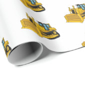 ブルドーザー漫画イラストレーション ラッピングペーパー (ロールコーナー)