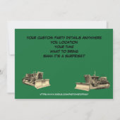 ブルドーザー運転技士 引退 招待 招待状 (裏面)