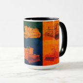 ブルドーザー運転技術者重機 マグカップ (正面右)