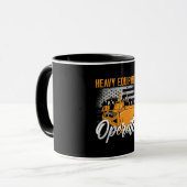 ブルドーザー重機運転士建築 マグカップ (正面左)