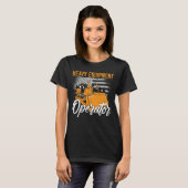 ブルドーザー重機運転士建築 Tシャツ (正面フル)
