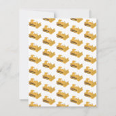 ブルドーザー トラック 子供 幼児 ノートカード (裏面)