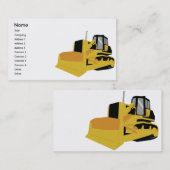 ブルドーザー-ビジネス 名刺 (正面/裏面)