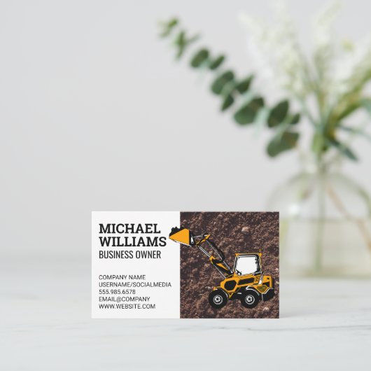 ブルドーザー | 土工 名刺 (スタンド正面)