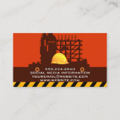 ブルドーザー |建築サイト 名刺 (裏面)