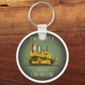 ブルドーザーDozer演算子引用文キーチェーン キーホルダー (正面)