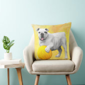 ブルド遊ッグとボールウォーター・カラー・アー絵画ト クッション (椅子)