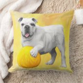 ブルド遊ッグとボールウォーター・カラー・アー絵画ト クッション (ブランケット)