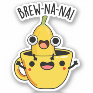 ブルナバナナプおもしろいン シール