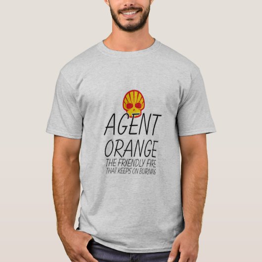 ブルニの火フレンドリーをオ保レンジにする Tシャツ (正面)