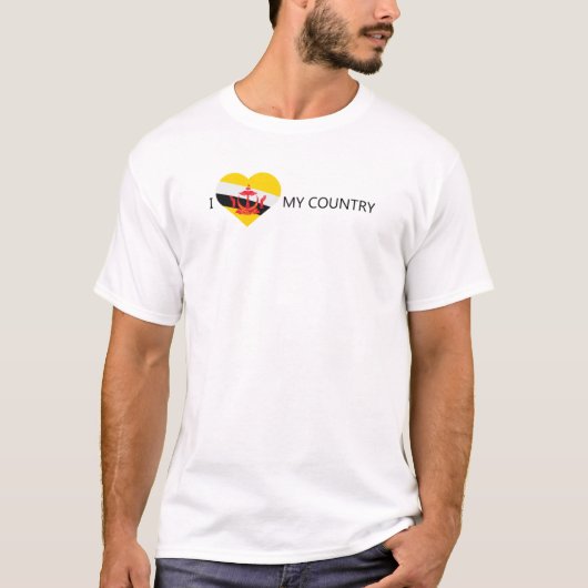 ブルネイを愛する Tシャツ (正面)