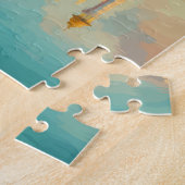 ブルネイイラストレーショントラベルアートヴィンテージ ジグソーパズル (側面)