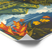 ブルネイパインターリーイラストレーショントラベルアートヴィンテージ ポスター (角)